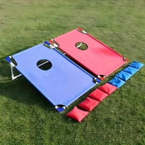 2 Game Boards + 6 Bean Bags Portable Cornhole